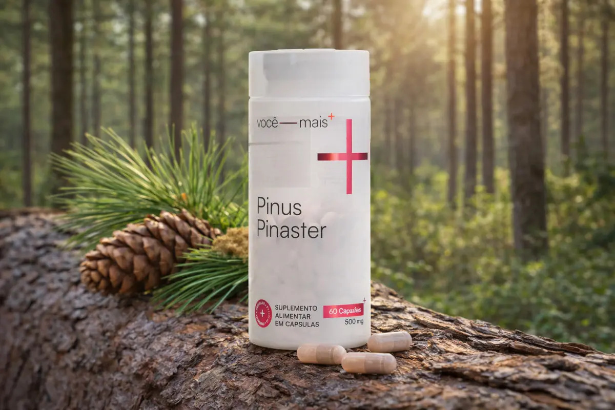 Pinus Pinaster 500mg 60 Cápsulas - Vitaminas Vc+ Sem Sabor