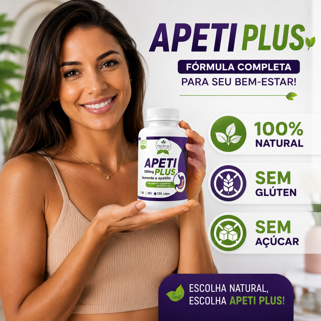 Apeti Plus 500mg 120 Cápsulas