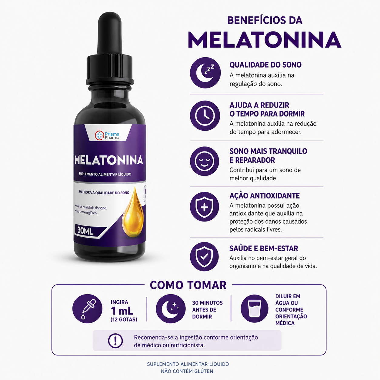 MELATONINA GOTAS 30 ML - Nativ