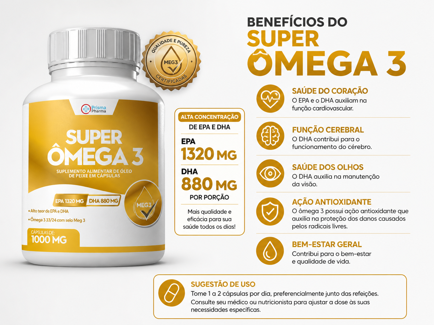 Super Omega 3 – EPA 1320 / DHA 880 Mg - Nativ