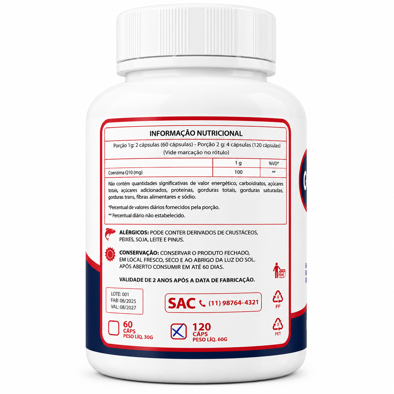 COENZIMA Q10 120 CAPS 500Mg Nativ