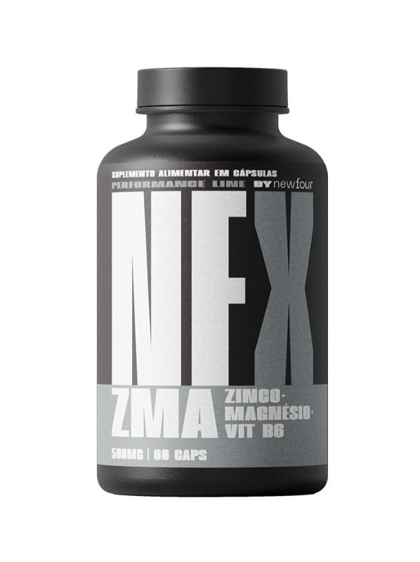 Zma Zinco Magnésio Vitamina B6 500 Mg 60 Caps New Four