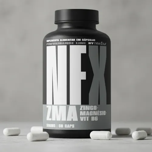 Zma Zinco Magnésio Vitamina B6 500 Mg 60 Caps New Four