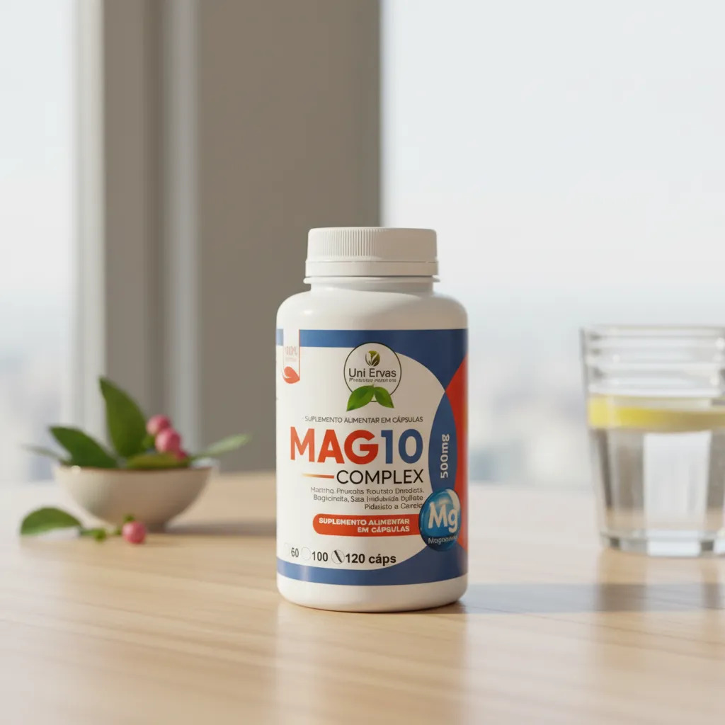 Mag10 Complex 500mg 120 Capsulas Uniervas - Premium Sem Sabor