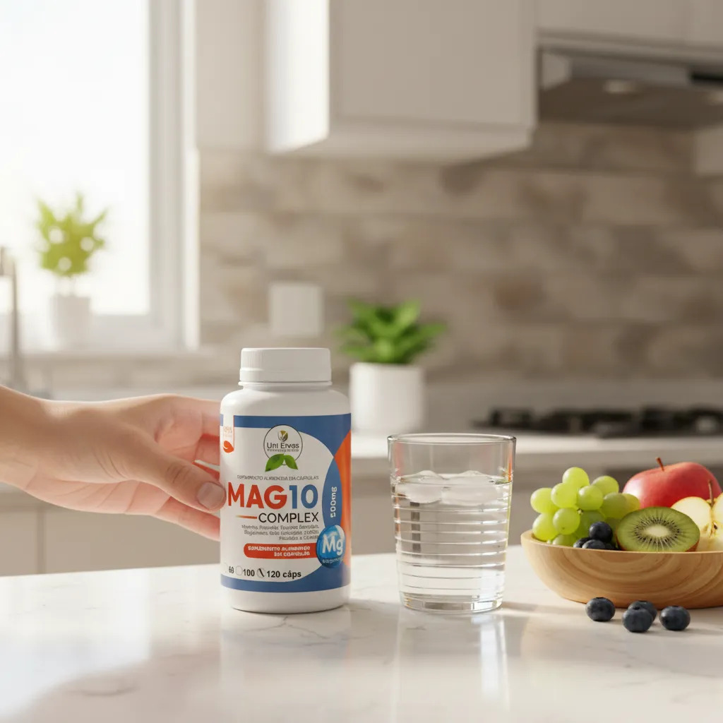 Mag10 Complex 500mg 120 Capsulas Uniervas - Premium Sem Sabor