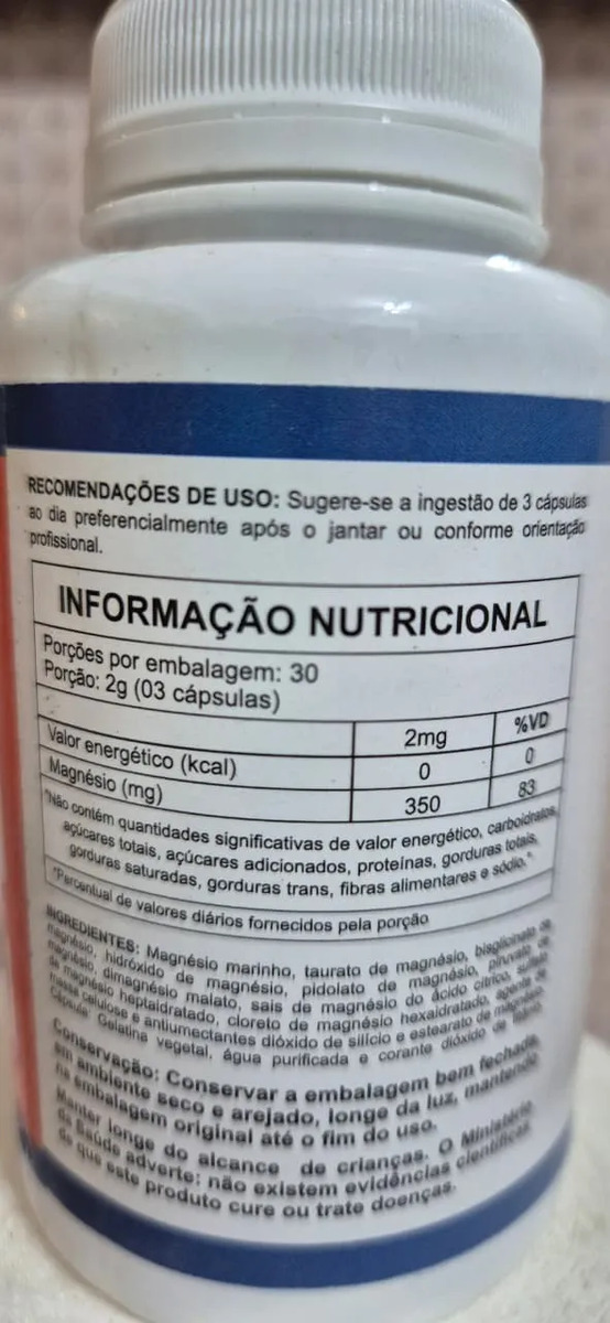 Mag10 Complex 500mg 120 Capsulas Uniervas - Premium Sem Sabor