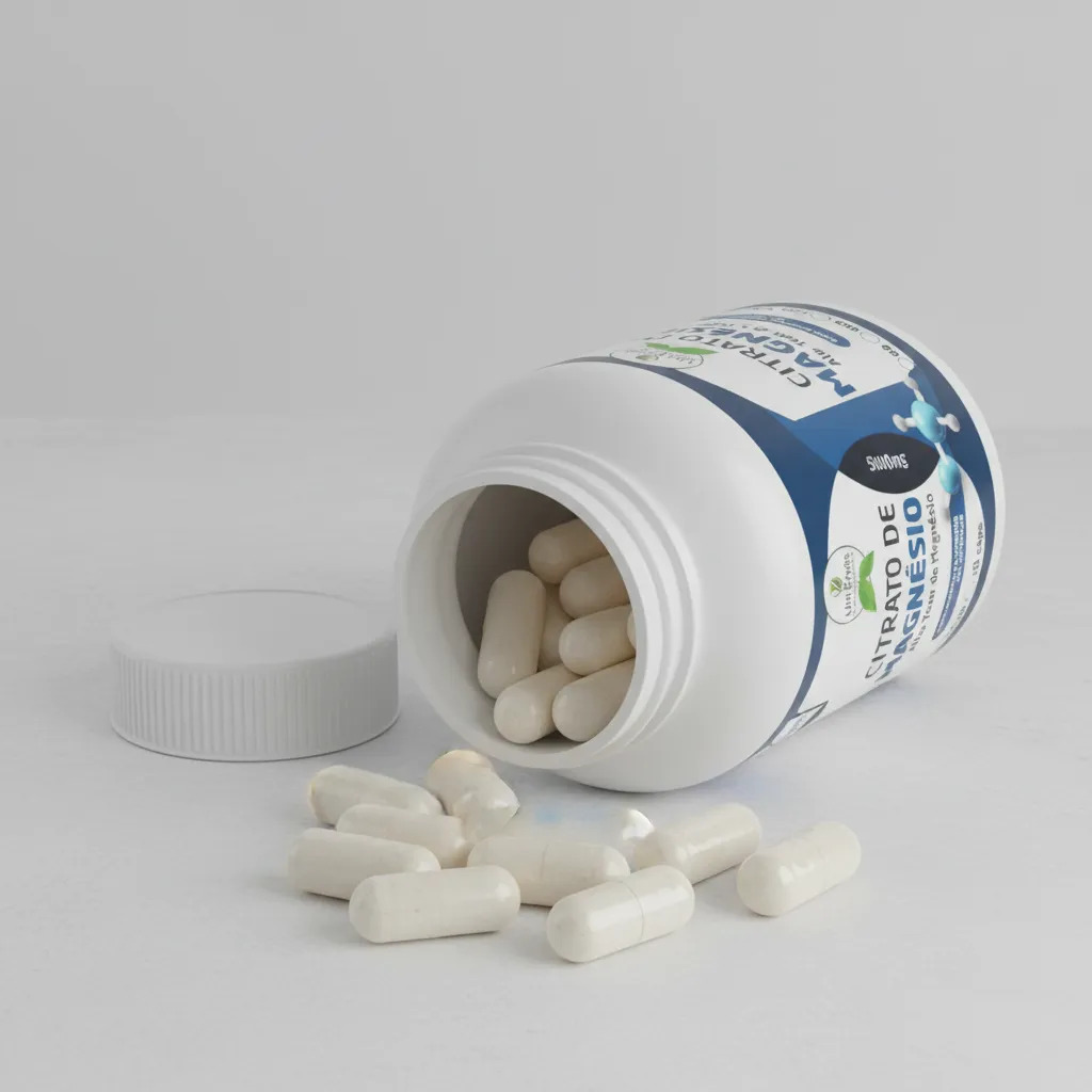 Citrato Magnésio 500 Mg 120 Cápsulas Alta Absorção Uni Ervas