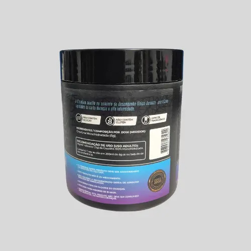 Creatina Pura Monohidratada Nutrytech Em Pó 300g Para Treino Sem Sabor