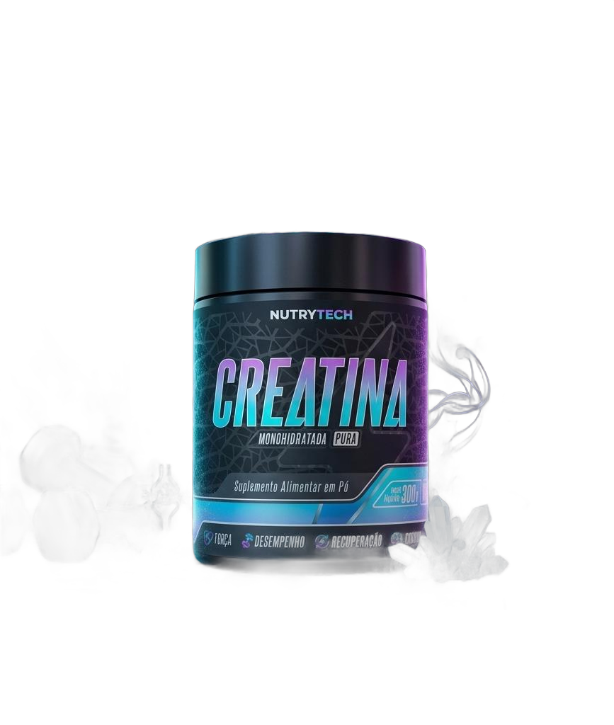 Creatina Pura Monohidratada Nutrytech Em Pó 300g Para Treino Sem Sabor