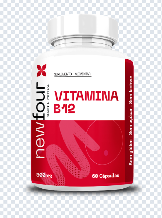 VITAMINA B12 500MG 60CAPS NEW FOUR