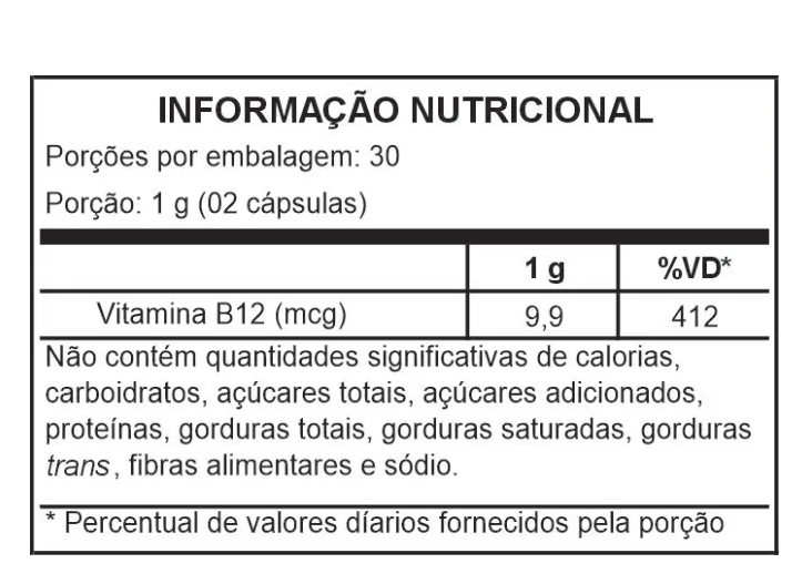 VITAMINA B12 500MG 60CAPS NEW FOUR