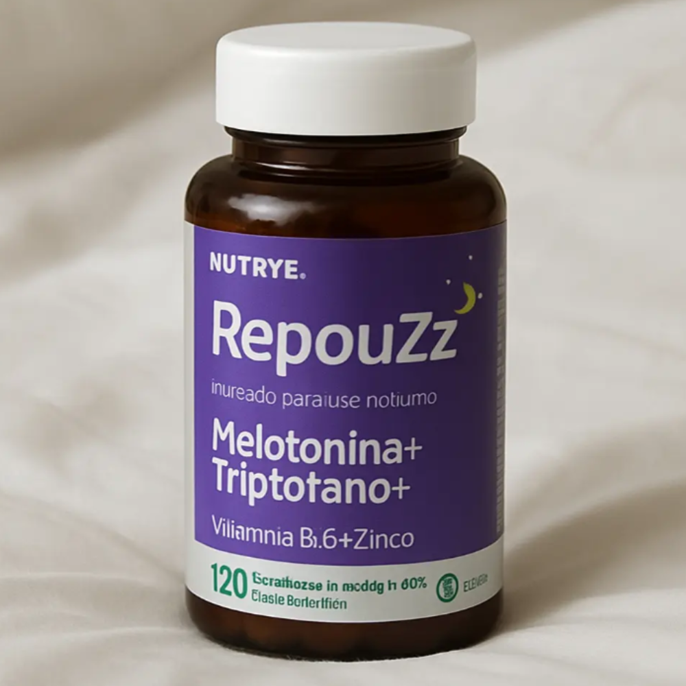 Repouzz Melatonina Triptofano Vitamina B6 Zinco 120 Comprimidos
