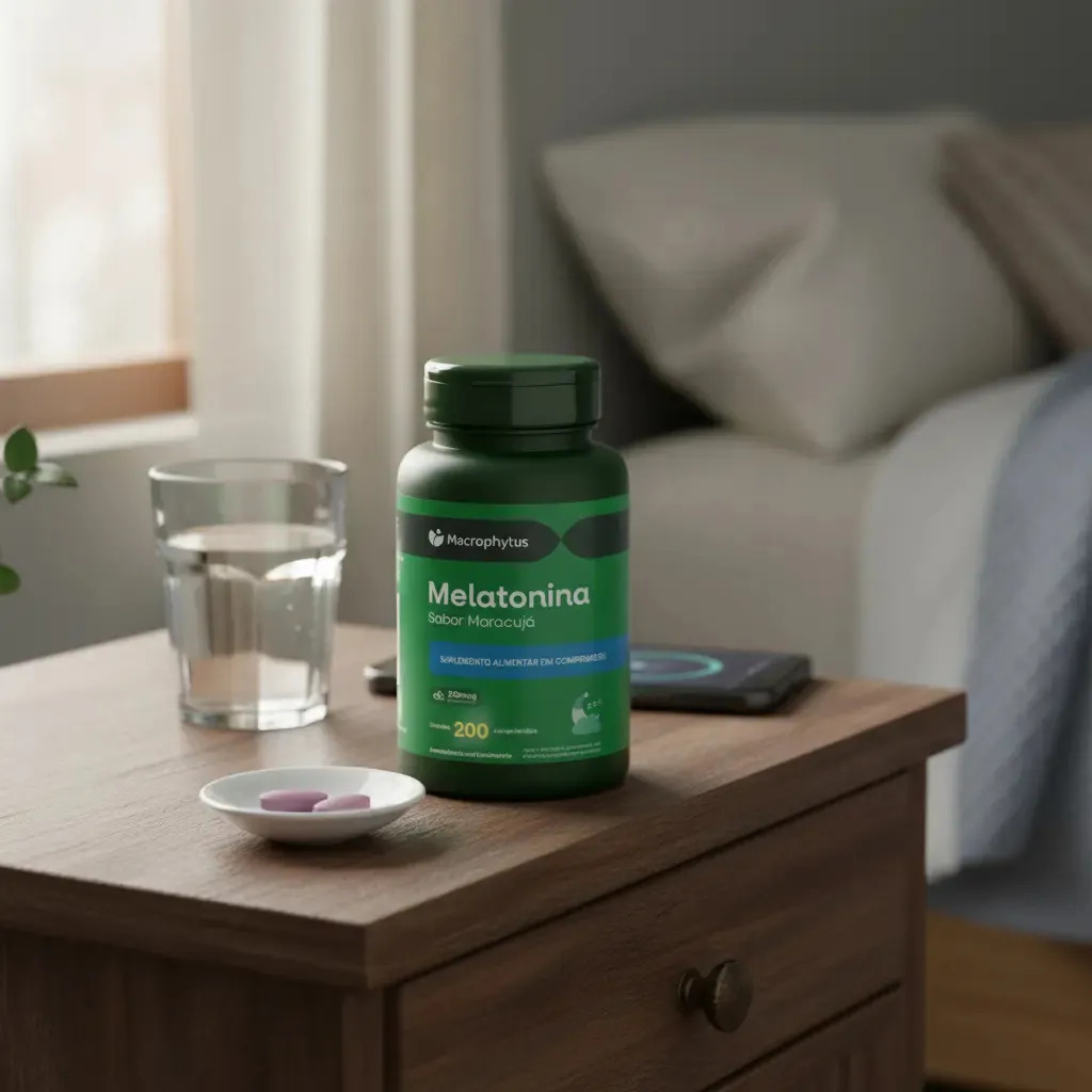 Melatonina - Matéria Prima - Extra Forte - 200 Cáps Maracujá Maracujá