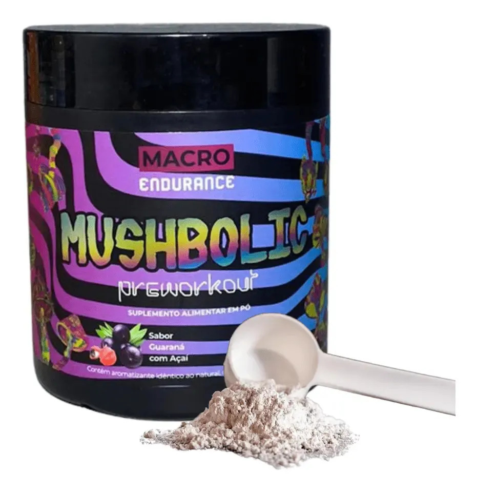 Pré-treino Mushbolic 150g Sabor Guaraná Com Açaí Guaraná Com Açaí