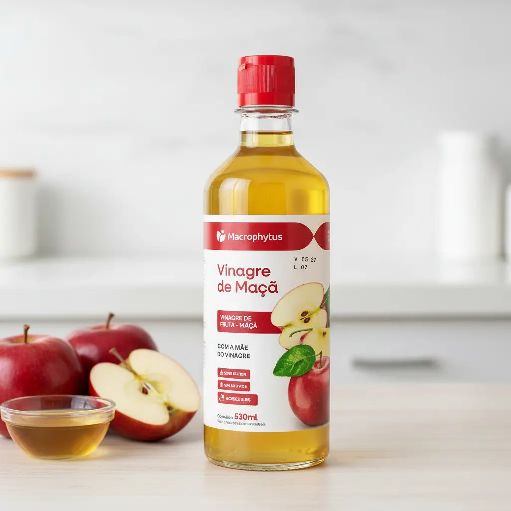 Vinagre De Maça Com 5,5% De Acidez 530 Ml - Macrophytus