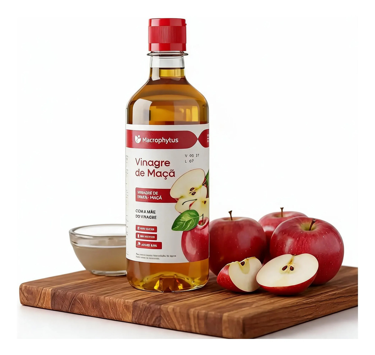 Vinagre De Maça Com 5,5% De Acidez 530 Ml - Macrophytus
