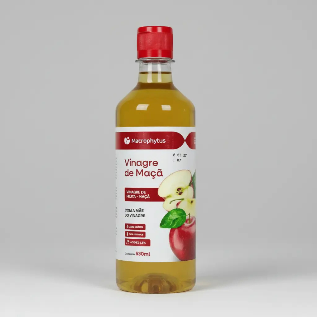 Vinagre De Maça Com 5,5% De Acidez 530 Ml - Macrophytus