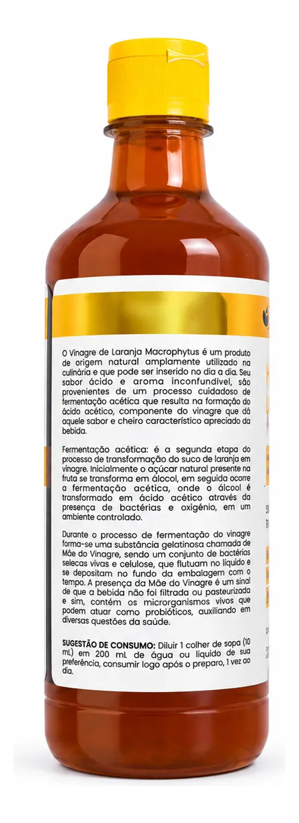 Vinagre De Laranja 5,0% Acidez 530ml