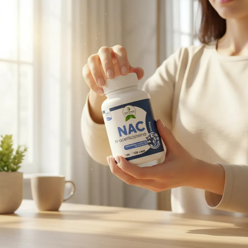 N-acetilcisteína Nac 500 Mg 120 Cápsulas Sem Sabor Sem Sabor