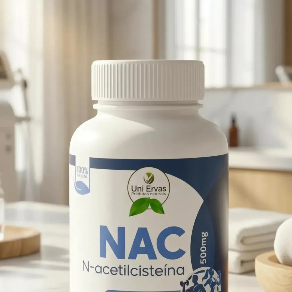 N-acetilcisteína Nac 500 Mg 120 Cápsulas Sem Sabor Sem Sabor