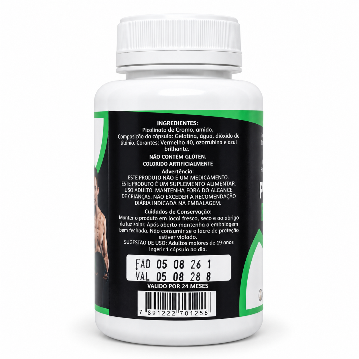 Picolinato de Cromo 400mg 120 Cápsulas