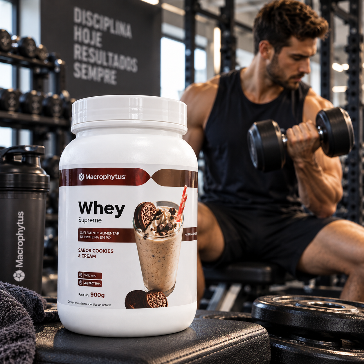 Whey Protein Supreme 900g Sabor Cookies & Cream