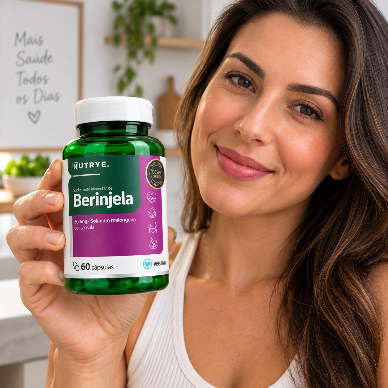 Berinjela 300mg Solanum Melongena 60 Cápsulas