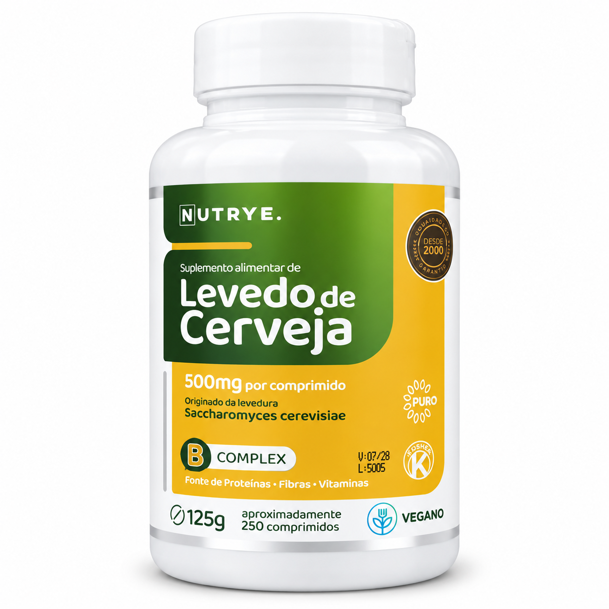 Suplemento de Levedo de Cerveja 125g 500mg