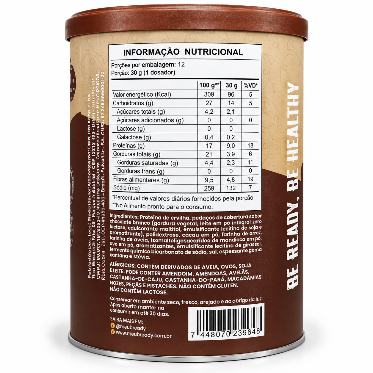 Bready Cookie Triple Chocolate - 9g Proteína - 24 Cookies