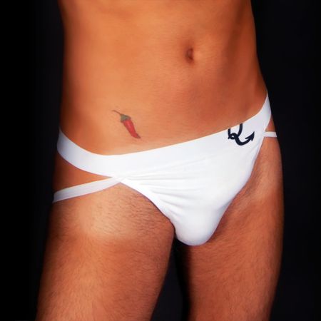Jockstrap classic branco cueca sunga