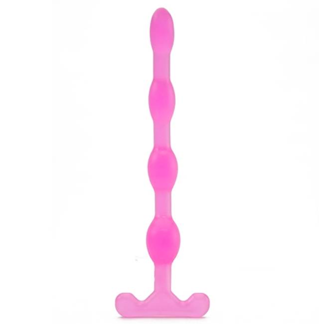 Plug anal escalonado rosa