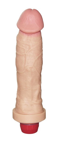 REAL PETER CHARMOSO STYLE - PÊNIS REALÍSTICO COM VIBRADOR IDEAL PARA PRESENTE 20X4CM - COR BEGE