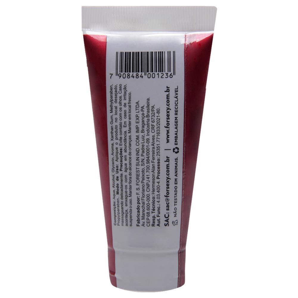 FORSEXY SUPREME! - LUBRIFICANTE PARA SEXO ANAL E VAGINAL - MORANGO - 60ML
