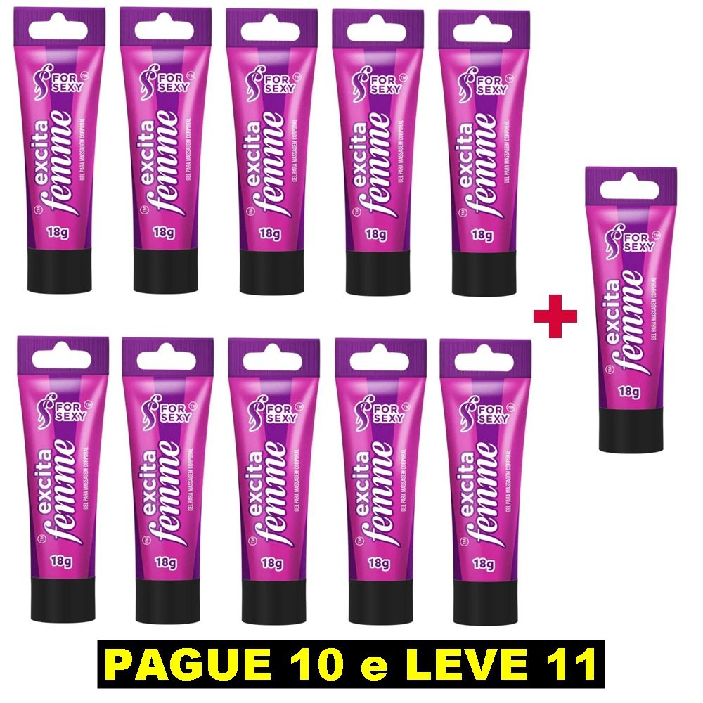 FORSEXY EXCITA FEMME - EXCITANTE CLITORIANO - 18G - KIT COM 11 UNIDADES