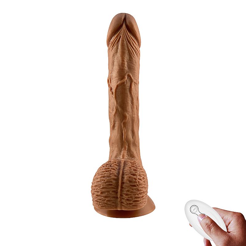 TELESCOPIC DILDO - PÊNIS REALÍSTICO RECARREGÁVEL COM MOVIMENTO VAI E VEM COM VENTOSA 22X3,5CM