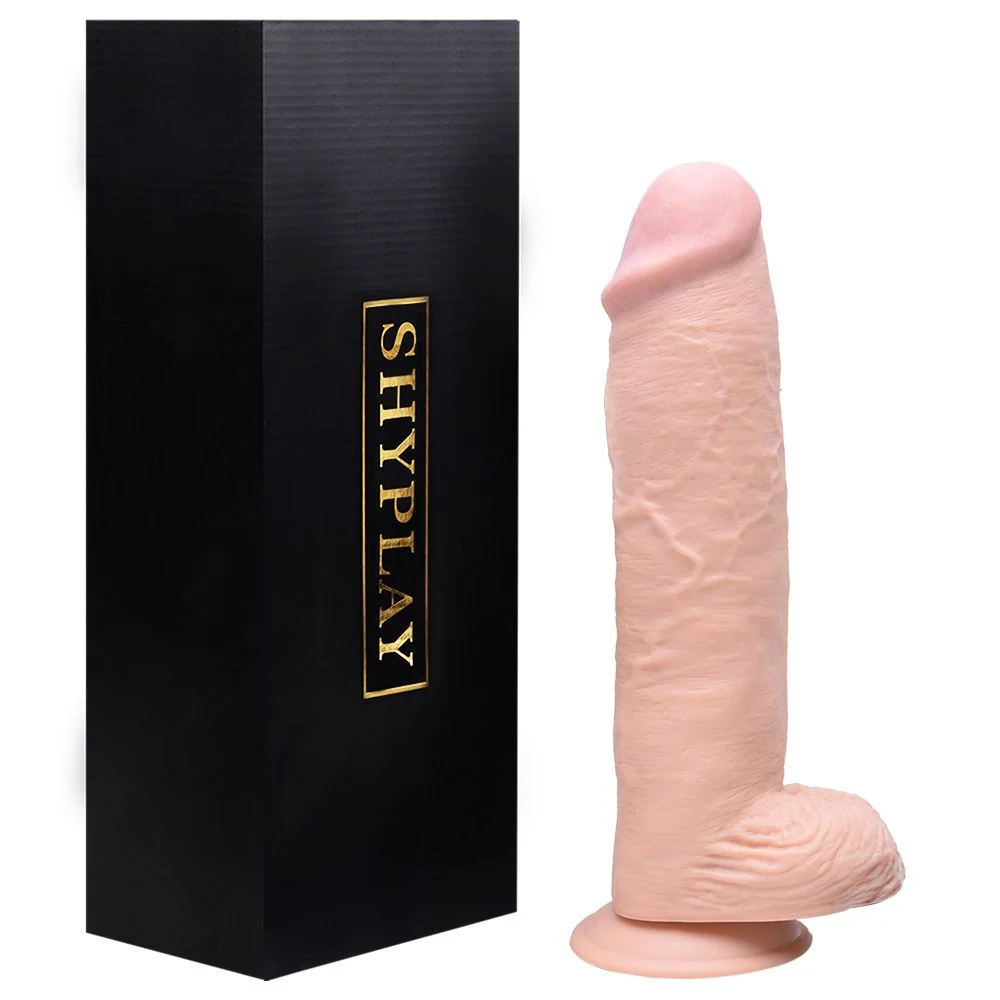 LIFELIKE SHYPLAY REALISTIC DILDO - Pênis Realístico cyber skin macio com ventosa 28 X 5,8Cm