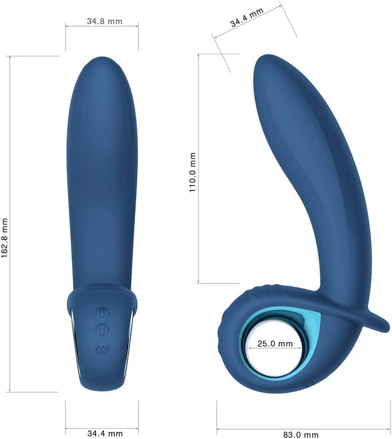 PLUG ANAL INFLÁVEL MASSAGEADOR DE PRÓSTATA RECARREGÁVEL COM 10 MODOS DE VIBRAÇÃO COM CONTROLE REMOTO SEM FIO - 16x3,5CM