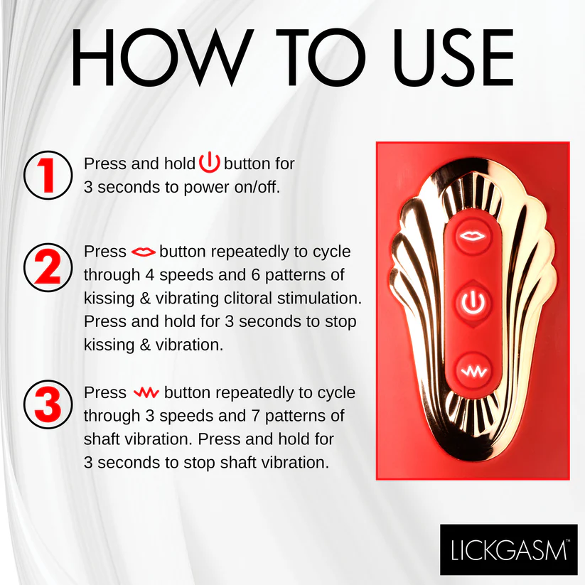 Mouth Shaped Lip Biting Vibrator With G Spot Vibrator - Vibrador recarregável em formato de boca com estimulador de ponto G