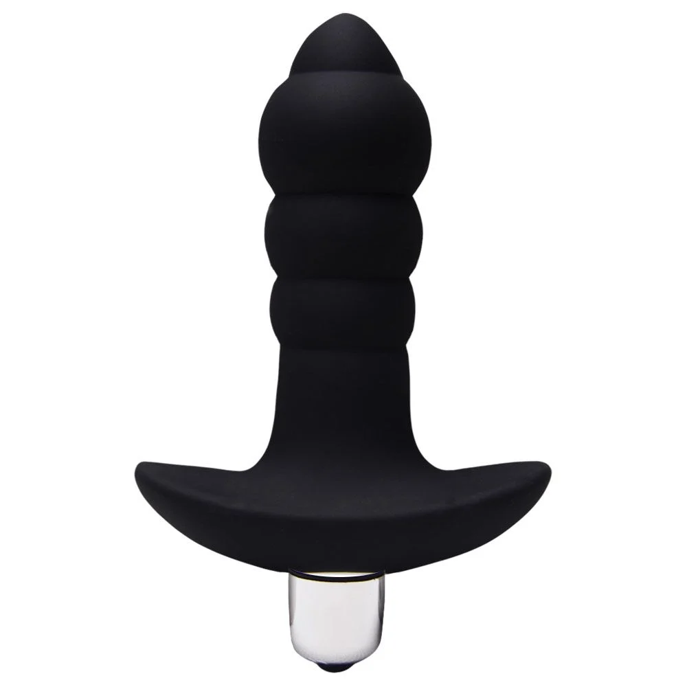 S-HANDE BUBBLE - PLUG ANAL SILICONE COM VIBRADOR - 11 X 2,8 cm