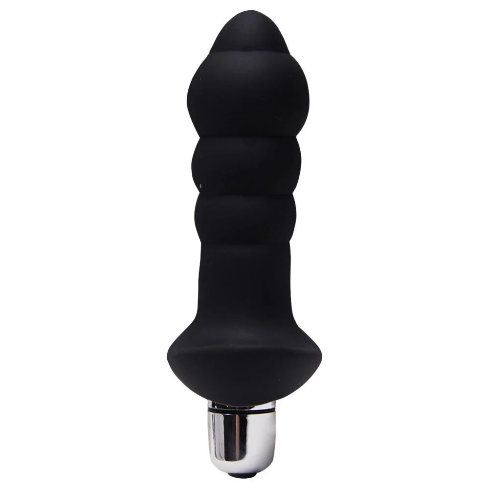 S-HANDE BUBBLE - PLUG ANAL SILICONE COM VIBRADOR - 11 X 2,8 cm