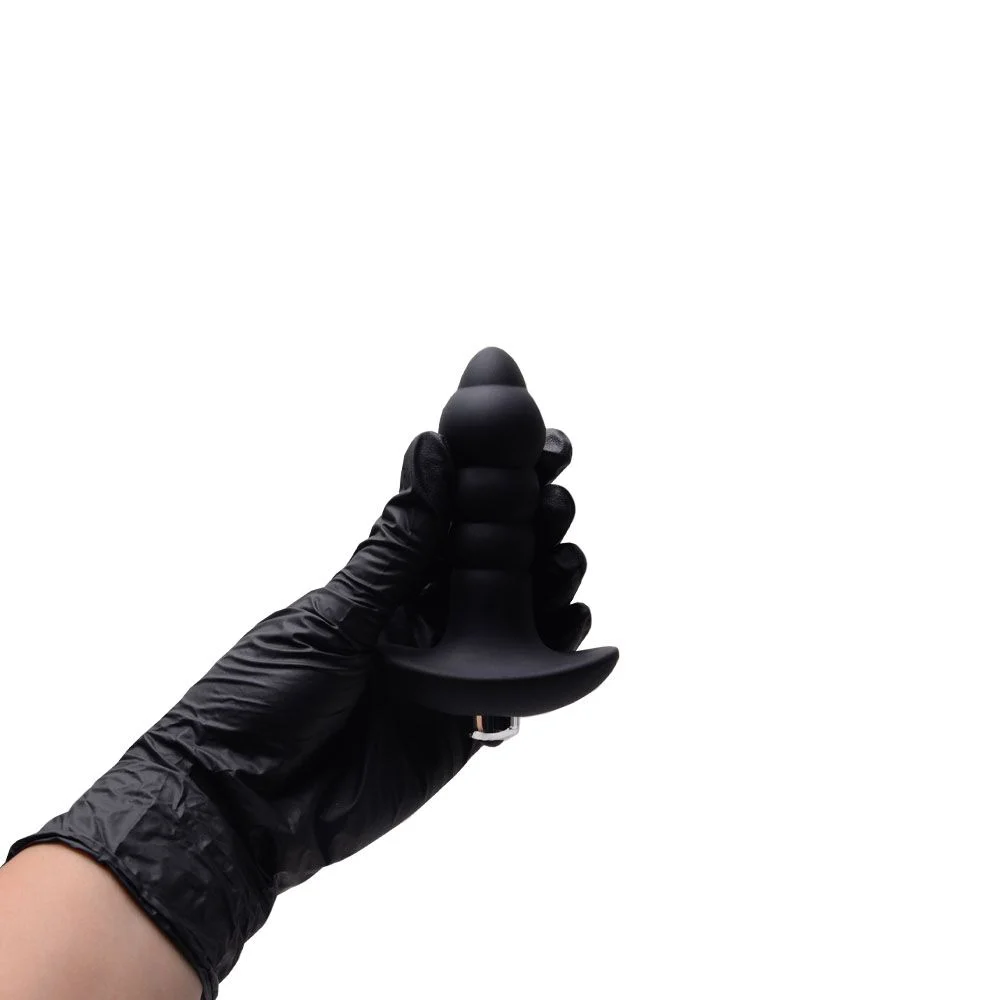 S-HANDE BUBBLE - PLUG ANAL SILICONE COM VIBRADOR - 11 X 2,8 cm