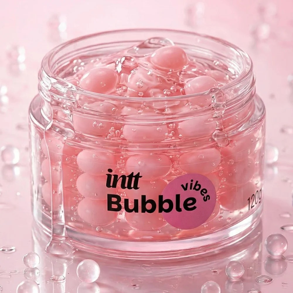 Intt Bubble Vibes - Gel 3 Em 1 Desliza Vibra Aquece - aroma chiclete - 120G
