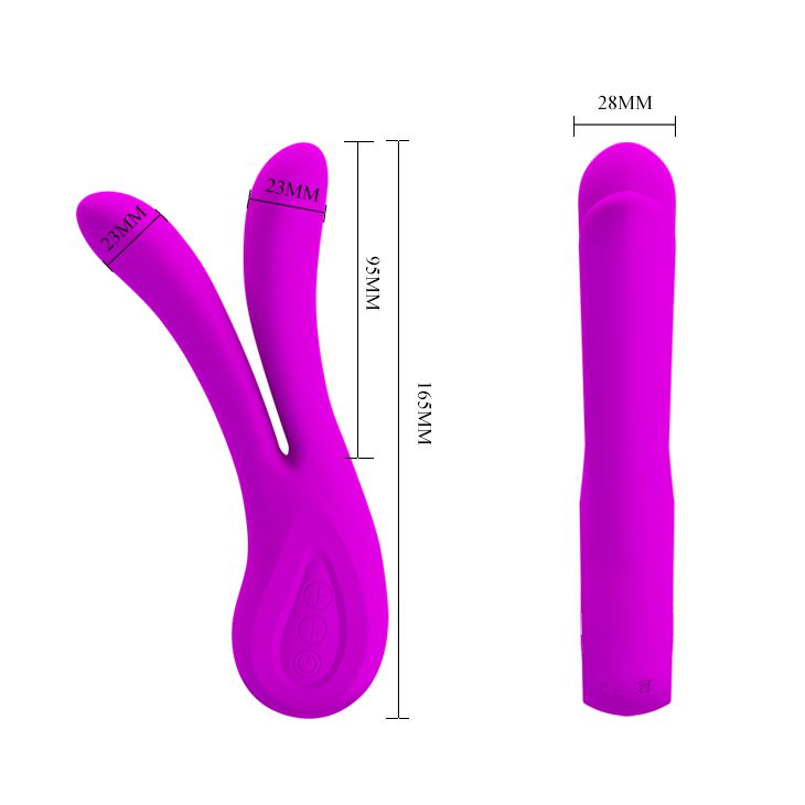 PRETTY LOVE ULYSSES - VIBRADOR RECARREGÁVEL COM DUAS PONTAS E 12 MODOS DE VIBRAÇÃO