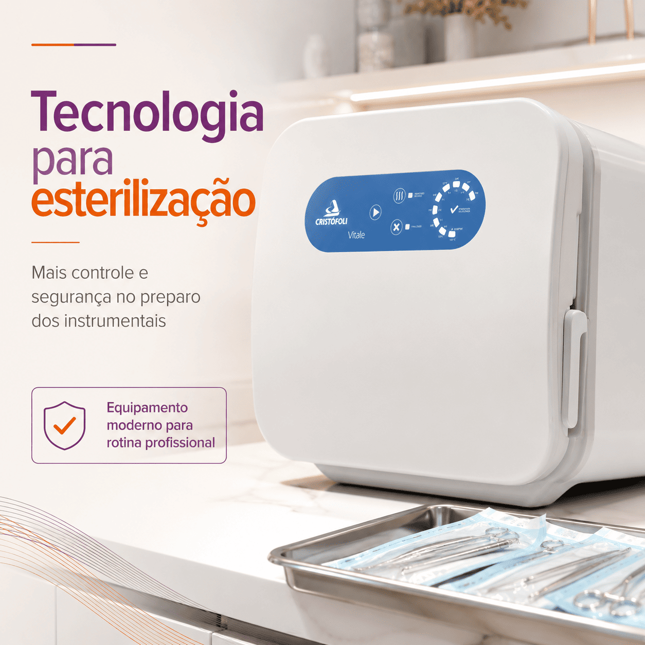 Autoclave Vitale Class 12L Inox Bivolt - Cristofoli