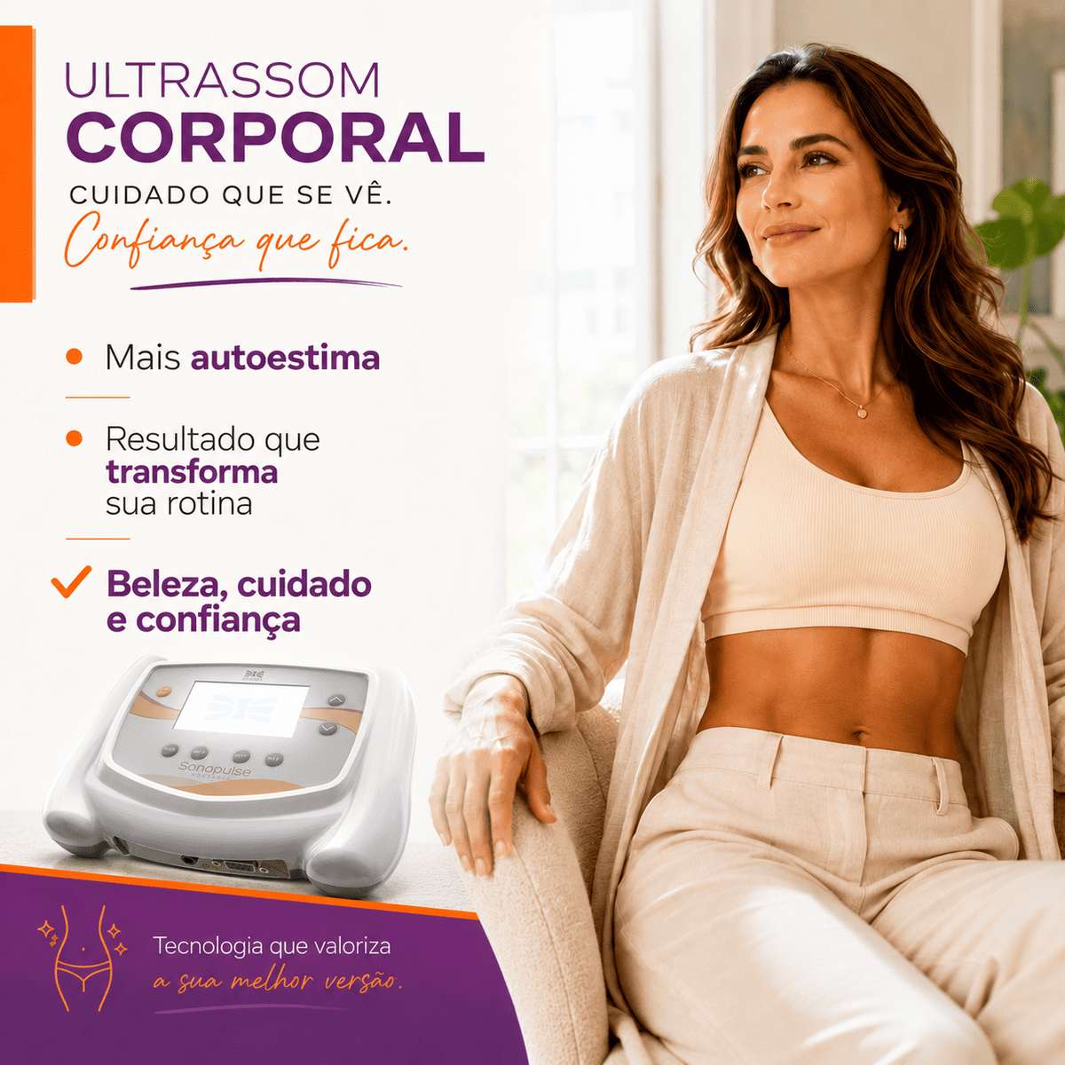 Sonopulse 1 e 3MHZ Portátil + Gel Condutivo 1kg - Ibramed