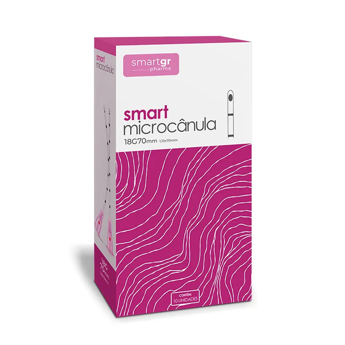 Smart Microcânula 18G x 70mm Caixa Com 10 Unidades - Smart Gr