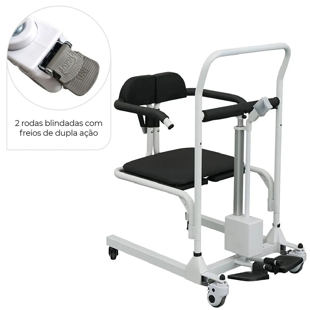 Cadeira De Tranferência Elétrica Higiênica D80 - Dellamed
