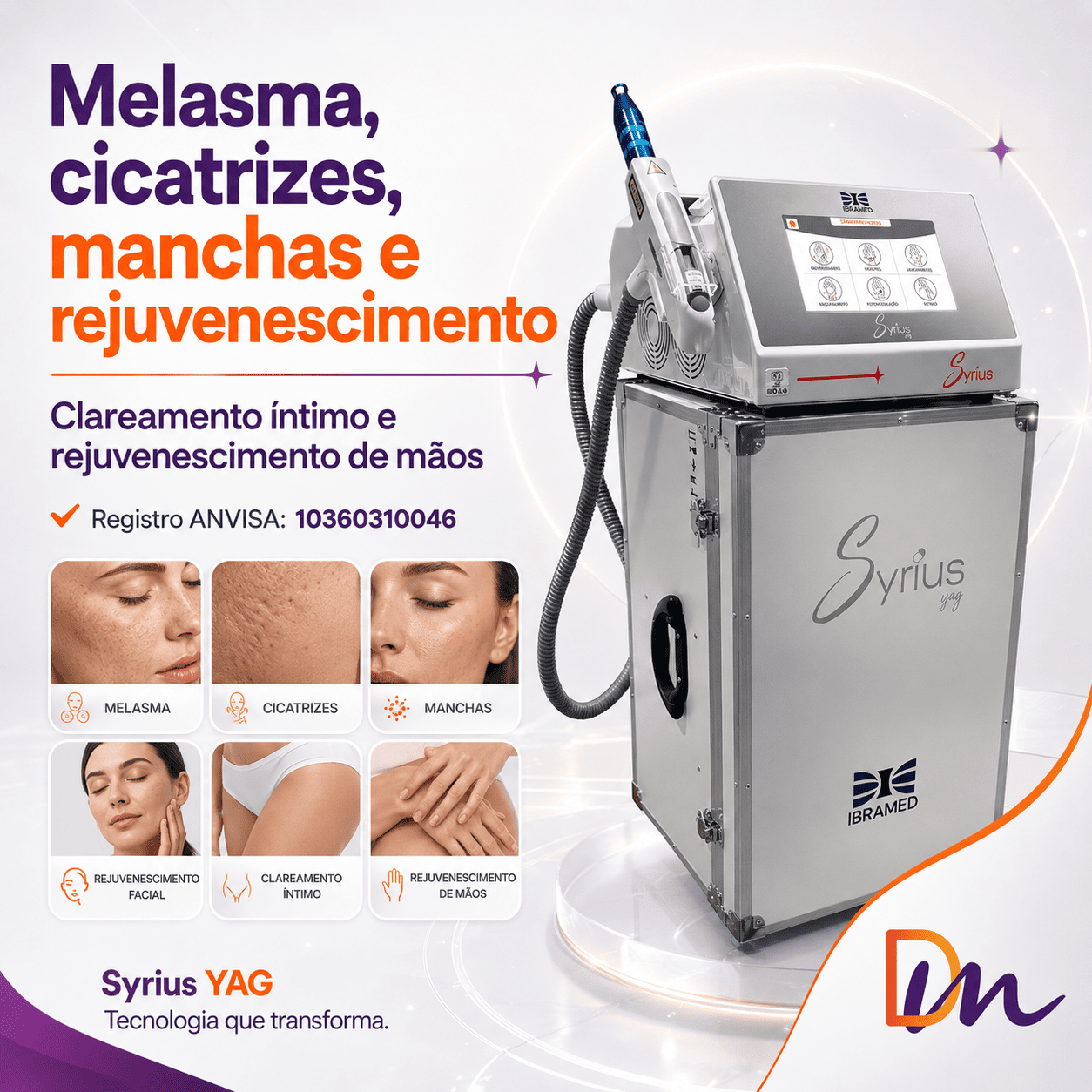 Equipamento De Laser Syrius Yag + 4 Ponteiras - Ibramed