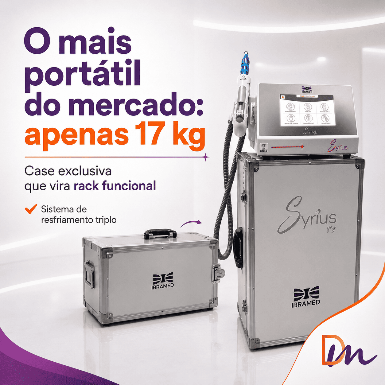 Equipamento De Laser Syrius Yag + 4 Ponteiras - Ibramed