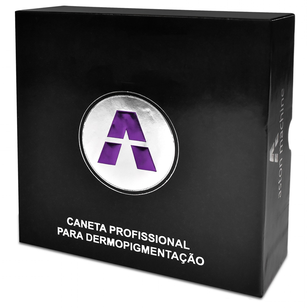 Pen Adapt Maquina Rotativa De Tatuagem e Micropigmentação Dourada + Anéis Batoques